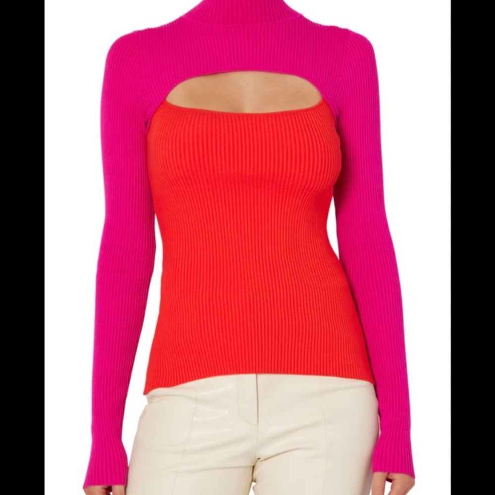 Milly Pink and Orange Sweater